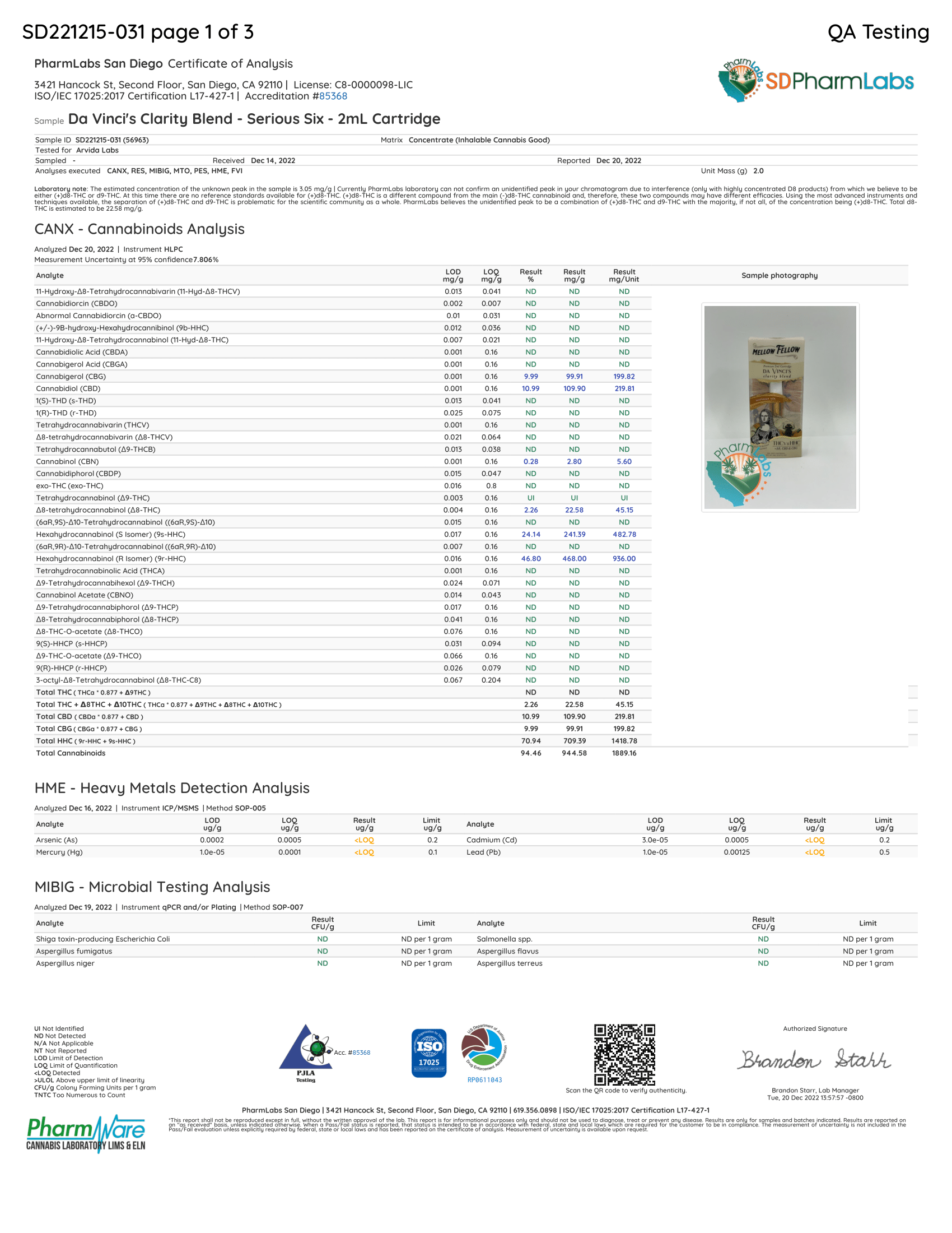 Mellow Fellow Blended Vape Cartridges